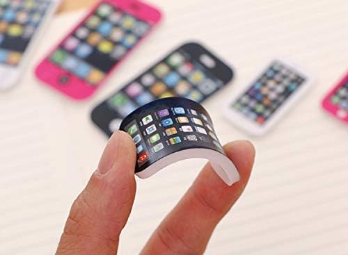 YONIMI 4 pcs Cartoon Eraser with Pencil Sharpener and 4 pcs Mobile Eraser (Pack of 8) 1