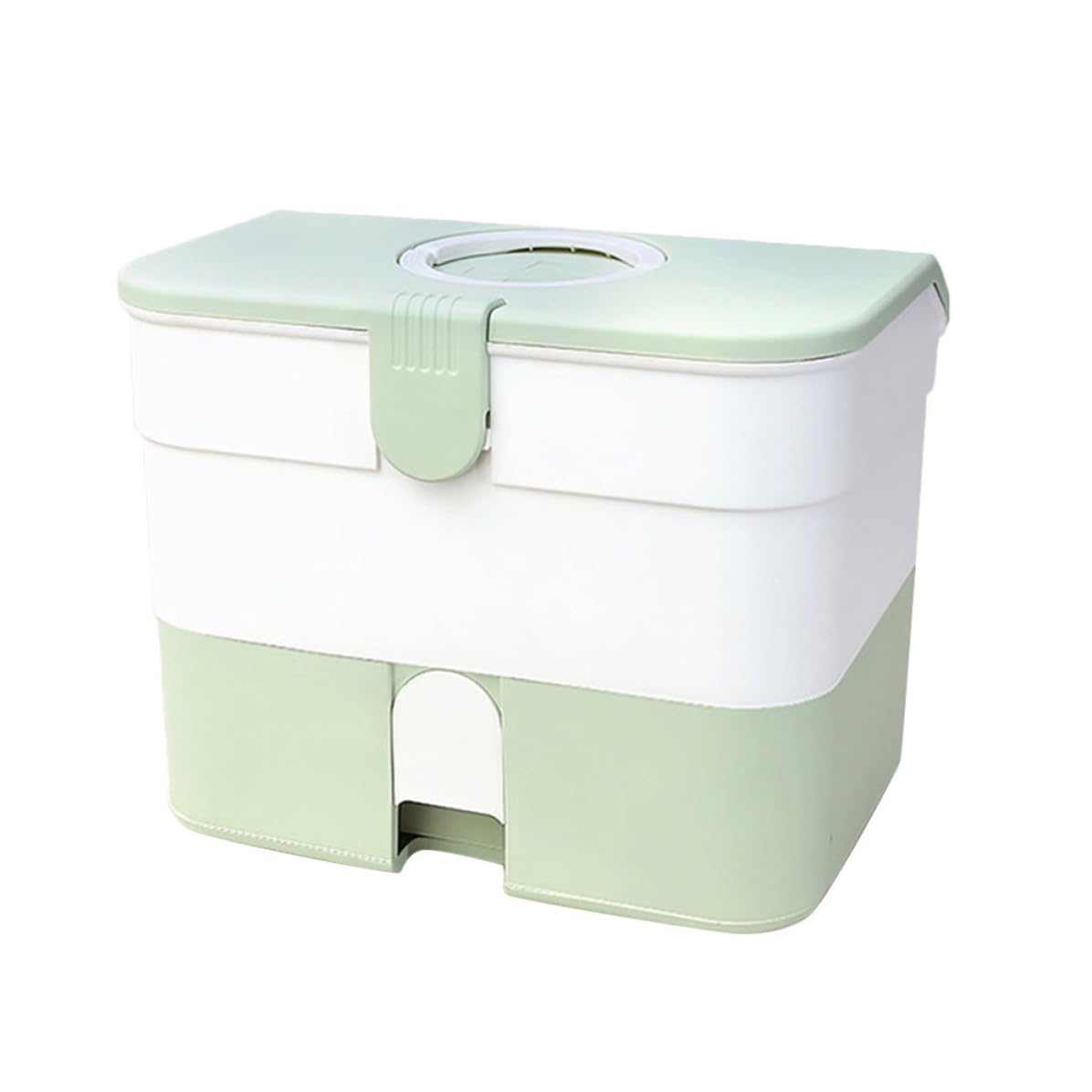 Mipcase Botiquín Portátil Multicapa de Pp Verde, Gran Capacidad