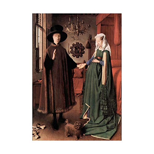 Impresión del arte de Jan Van Eyck para decorar salones elegantes con El matrimonio Arnolfini