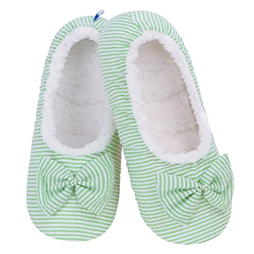 Image of Snoozies Ballerina Women Cute Slipper Socks Non Skid Sole and Soft Sherpa Lining