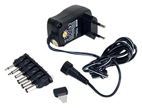 Engel Axil Boston AL0870E-Alimentador de corriente 3-12 con tips, 7 V 600 mA, Colour-Black