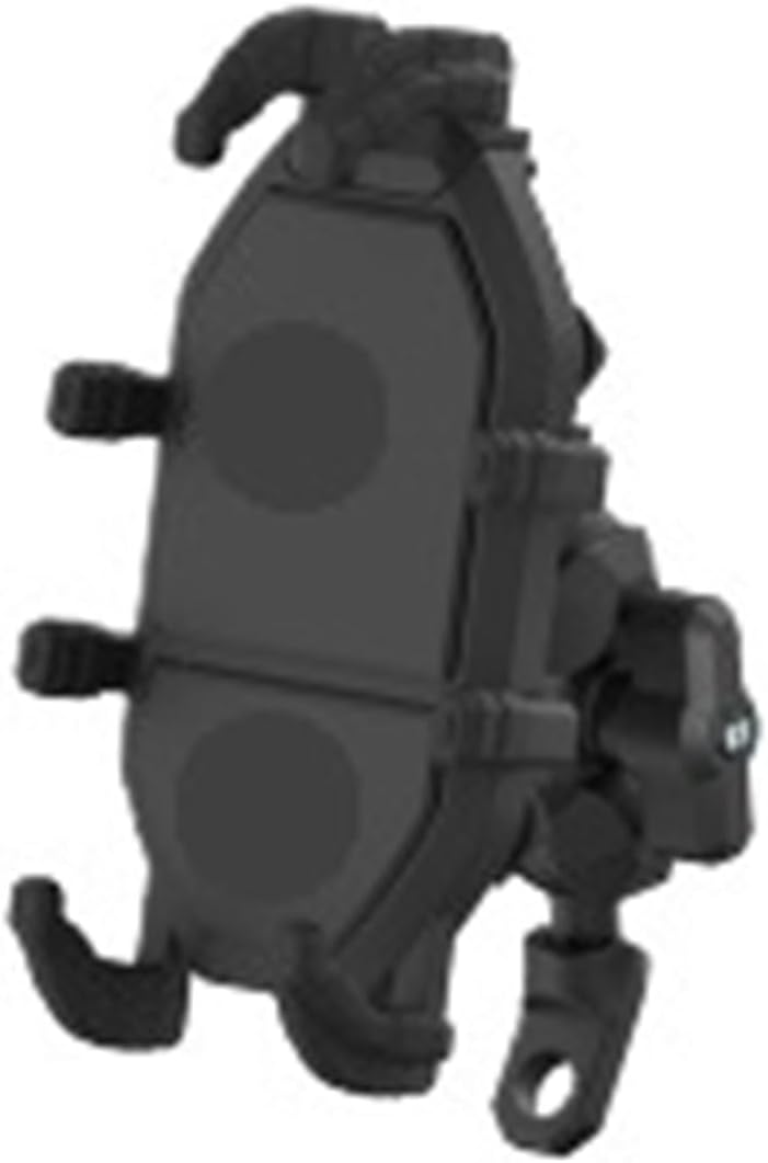 Universal Motorcycle Phone Holder Bracket with Four-Side Lock, Anti-Shake, One-Hand Operation, Adjustable Mount(Handlebar)