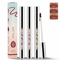 3 Stück Peel Off Lip Liner Stain,Peel Off Lippenstift,Wasserfester & Langanhaltender Lipliner,Hochpigmentierte Farbe,Lip Liner Lip Gloss Make Up Set,Langlebiger Tattoo Lipliner