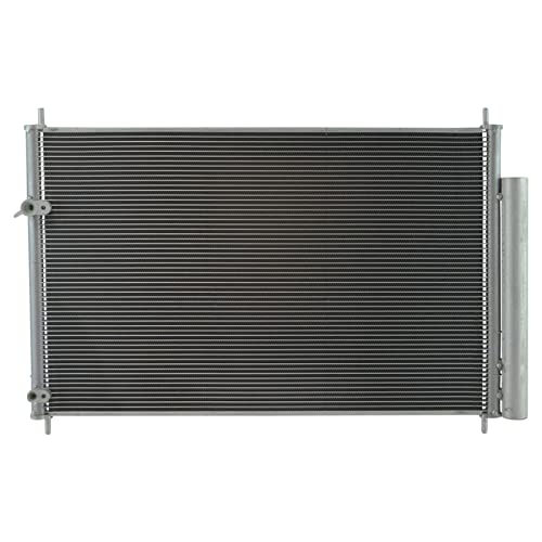 Image of TRQ A /C Condenser and Receiver Drier Assembly Compatible with 09-19 Toyota Corolla 09-14 Matrix 11-16 Scion tC 08-15 xB 09-10 Pontiac Vibe