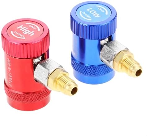 R1234YF Quick Couplers R1234YF Quick Connect Coupler Adapter 2PCS