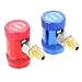 SURIEEN R1234yf Quick Couplers Adapters, Adjustable Fitting Car Auto AC Compressor, High/Low Side Refrigerant Connector Kit, 1/4 Male Port, High & Low Pressure Set