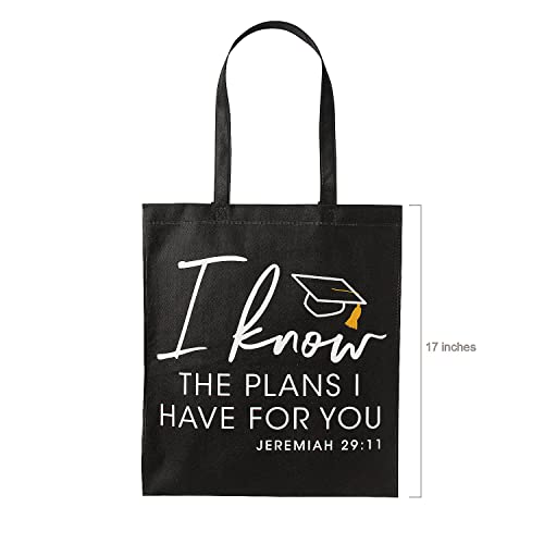 Bolsas tote negras religiosas para graduación de Fun Express, 12 piezas miniatura 4
