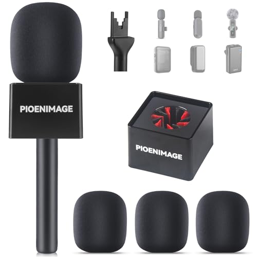 Adaptateur de poche pour micro d'entrevue sans fil avec housse en mousse pour DJI et Rode