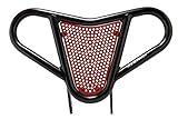 TRX 450R (2004-2014) and TRX 400EX 400X (1999-2014) Compatible with Honda ATV Front Bumper Black with Black and Red Screen M2