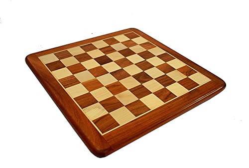 Image of Tournament Professional Wooden Chess Board Without Chess Pieces (21 Inch)-Brown, For Kids & Adults