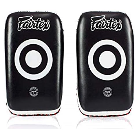 Fairtex Muay Thai MMA Kickboxing Training Curved Kick Pads (Pair) Cover