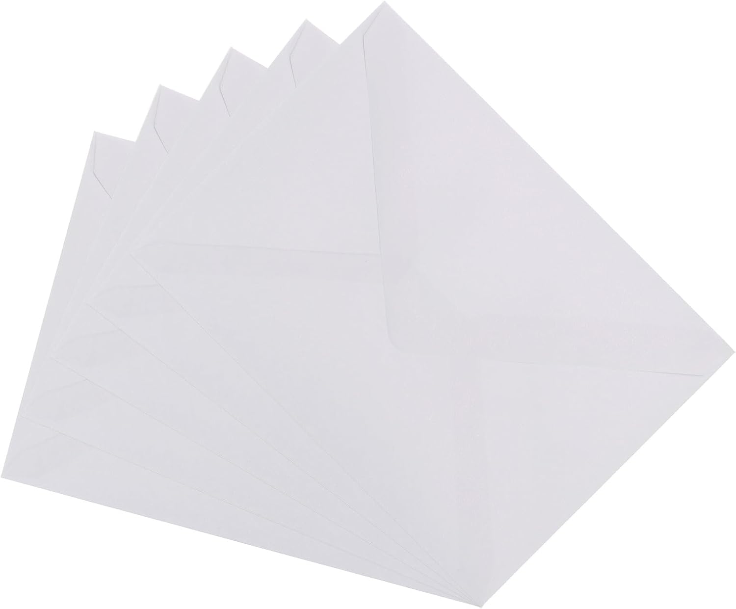 PATIKIL 5x7 Envelopes, 100Pcs A7 Size Gummed V Flap Pearl Invitation Envelopes for Greeting Cards Wedding Invitations Graduation Birthday Party, White