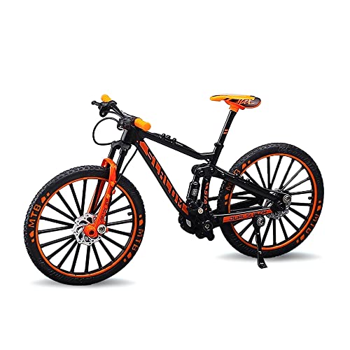 Bicicleta de Juguete de Montaña, Finger Bike, Mountain Bikes, Decorativa en Miniatura (E)