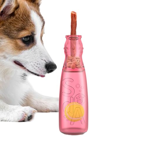 キューキー鳴るペットボトル犬のおもちゃ,ボトル入りきしむボール 犬のおもちゃ | 取って遊び 子犬用噛むおもちゃ 豊富化 刺激 歯磨き エンターテイメント お留守番 ご褒美 退屈解消 運動 - 投遊び運動トレーニング