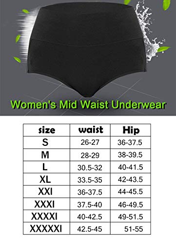 Asimoon Womens Underwear, No Muffin Top Full Coverage Cotton Underwear Briefs Soft Stretch Breathable Ladies Panties For Women #TOP5
