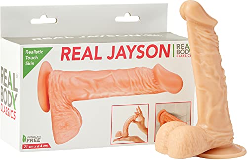 Gode réaliste avec ventouse et testicules de 21 cm Real Body