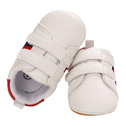 Buy Hopscotch Baby Boys Fabric Athletic Shoes in White Color, UK3 (HSZ