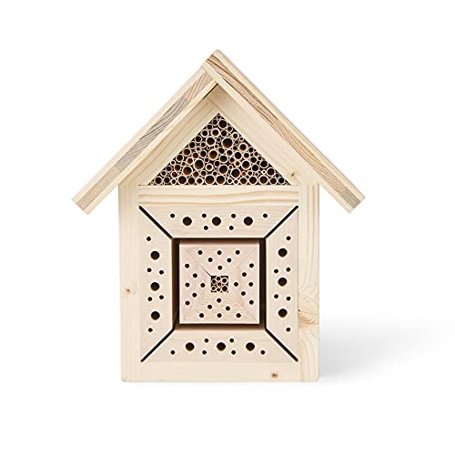 Wildbienenglück BienenLiebe | kleines Premium Insektenhotel für deinen Balkon oder Garten! | Top Verarbeitung | Aus… – Bild 3