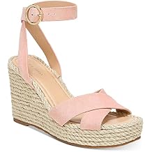 VIA SPIGA Womens Sesilia Suede Strappy Wedges Pink 8 Medium B,M