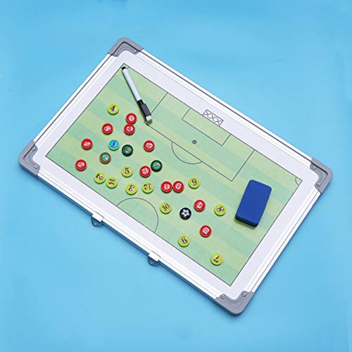 BESPORTBLE, conjunto de tabuleiro de futebol magnético, placa tática magnética com zíper apagável a