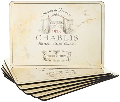 Pimpernel Vin de France Placemats, Set of 6,30.5 x 23cm