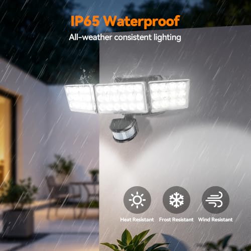 ShineSeed Battery Powered Motion Sensor Outdoor Lights, 2000LM Flood Light by ShineSeed - Used condition - Image 6