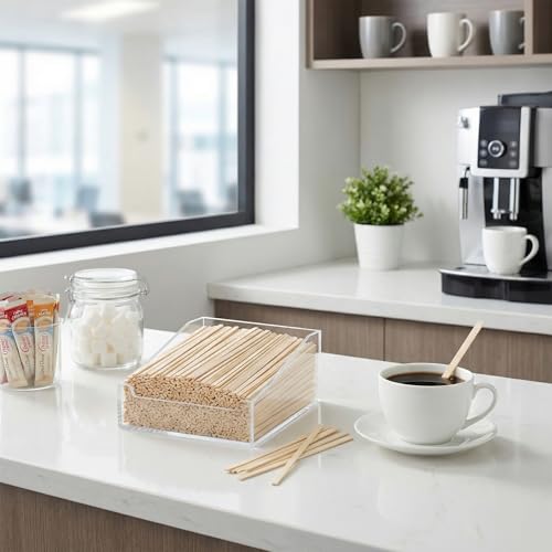 500 Stück Kaffee Rührstäbchen, 11cm Rührstäbchen Holz, Holzstäbchen Kaffeestäbchen für Umrühren von Kaffee Tee Getränke