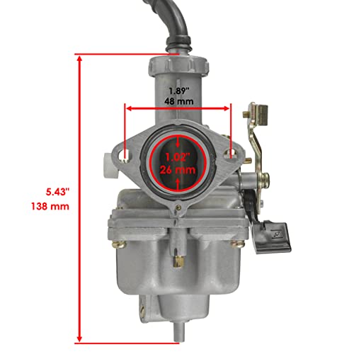 Caltric Carburetor Compatible With Honda Trx250Ex Trx 250Ex Sportrax 250 2001-2005 With Throttle Cable #TOP2