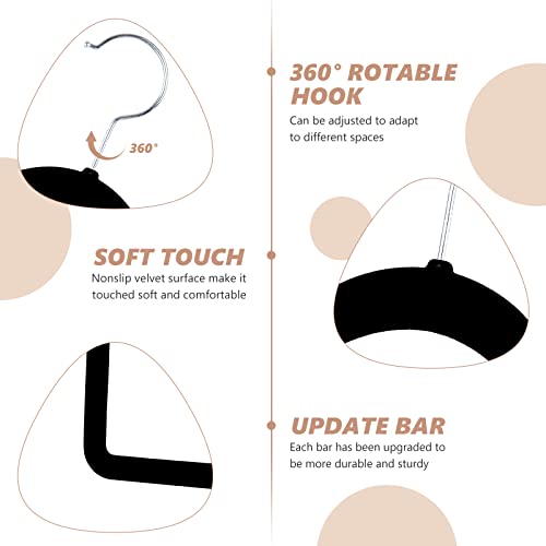 3 Pack Velvet Trouser Hangers - Space Saving, Non Slip for Jeans, Trousers, Leggings, Tie, Scarf and Towel - Multi Layer Pants Hanger for Clothes - Image 5