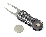 Vulcan Gear Switchblade Divot Tool with Pop-up Button & Magnetic Ball Marker - Lightweight Portable and Foldable