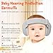 Baby Ear Muffs Noise Protection – Infant Headphones Noise 25dB Cancelling for Airplanes, Travel & Fireworks Toddler Hearing Protection 0-60 Months Baby Earphones | Soft & Adjustable Newborn Earmuffs