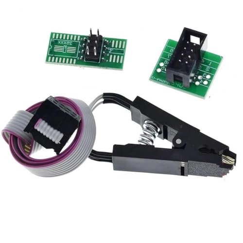 Programmation en circuit EEPROM 93CXX via clip de test SOIC8 SOP8