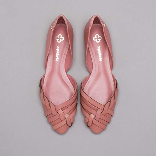 Sapatilha Couro Rose Fiore 36