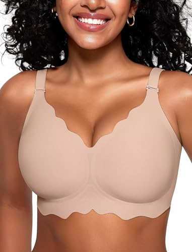 Vertvie Seamless Bras for Women No Underwire Wireless Push Up Bra Support Full Coverage Bralette Comfort Everyday Sports Bra