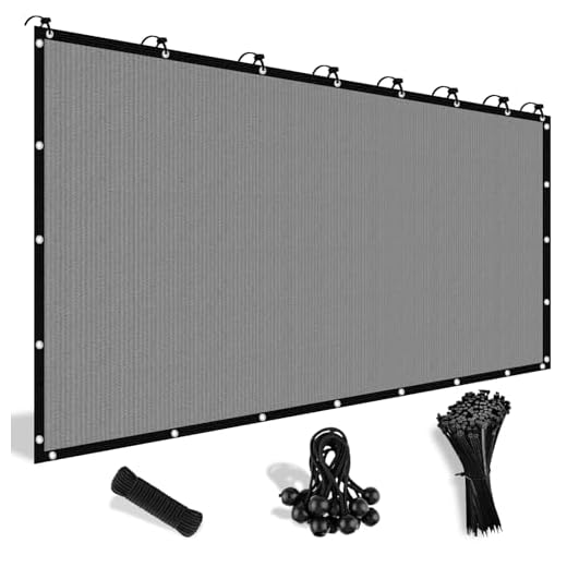 Shade&Beyond Customized Size 90% Sun Shade Cloth with Grommets, 08' X 12' Pergola Shade Cover Canopy, Mesh Tarp Sun Screens for Patio, Outdoor, Garden, Backyard, Light Gray, GN02