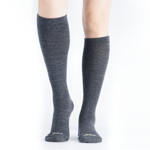 Image of ja vie 80% Merino Wool Ultra Soft 15-20mmHg Graduated Compression Socks for Women & Men