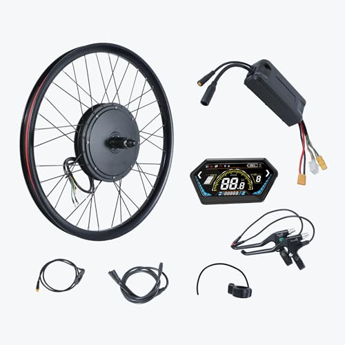 DIYEBCKIT 52V 2000W Electric Bike Rear Wheel Motor Kit, with
