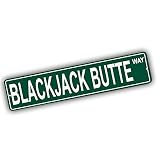 Oregon Mountains Pick Your Mountain Compatible/Replacement for Blackjack Butte United States Mountain Aluminum Metal Tin Street Sign Style Home Decor For Man Cave Poker Tavern Game Room