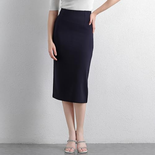 Women's Bodycon Midi Pencil Skirt Pull on Office Midi Skirt Stretch High Waist Business Elegant Formal Skirts2