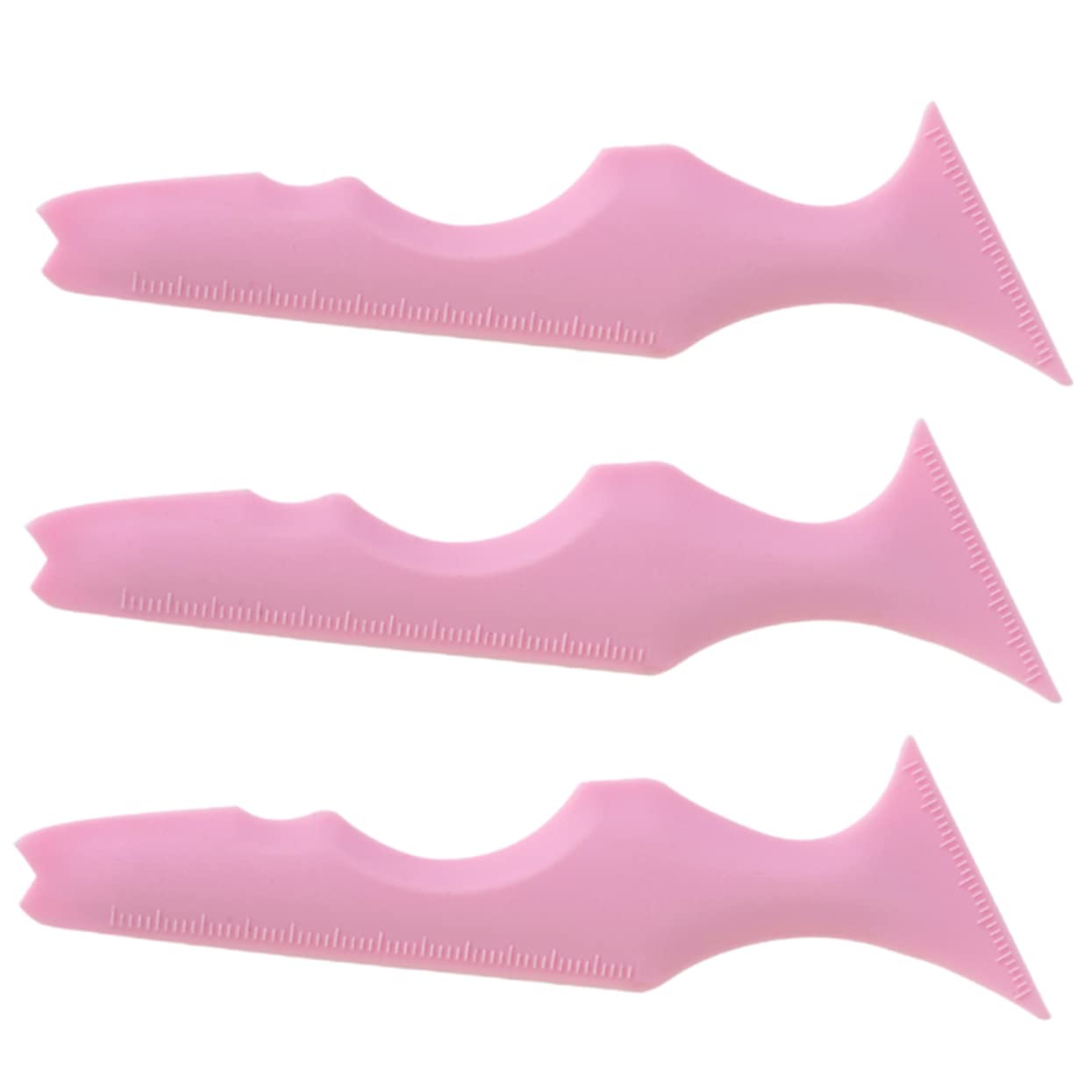 Healeved 9pezzi Stencil Per Eyeliner Silicone Strumento Make-up Per Sopracciglia e Ombretto Facile Usare e Portatile Per Principianti
