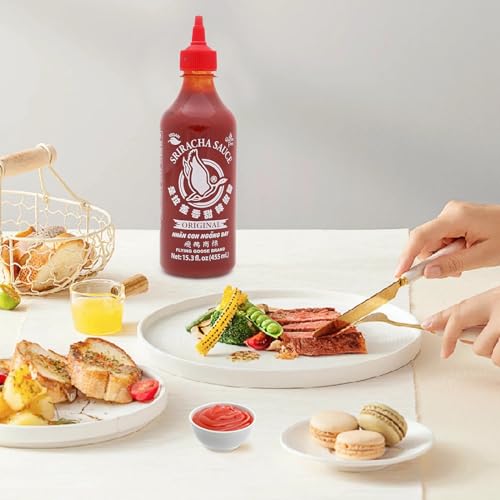 Flying Goose Sweet Sriracha Sauce, Thailand Sriracha Sweet Chili Sauce, Gluten Free and Vegan, Original Flavor in Bottle, 15.3 fl.oz(455ml), Pack of 1
