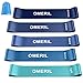 OMERIL Bandas Elasticas Musculacion, Cintas elasticas Musculacion de Látex Natural Agradable a la Piel, Set de 5 Bandas Elásticas Fitness para Glúteos, Yoga, Pilates, Crossfit, Estiramientos, Fuerza