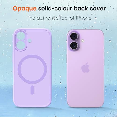 Coque iPhone 17 violet clair TAURI compatible MagSafe avec protection d'objectif photo intégrée - 6