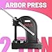 Manual Arbor Press - Heavy-duty Cast Iron Arbor Press Construction with 12