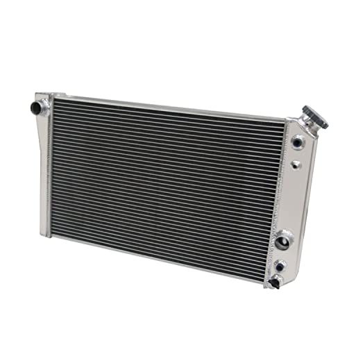 Image of EGINCOOLER 4 Row Core Aluminum Radiator for 1982-2002 Chevy S10 S-10 Blazer L4 V6 Conversion/ 1984-1990 Chevy Corvette 5.7L V8 All Aluminum Radiador