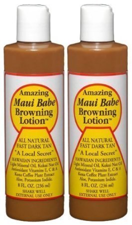 Maui Babe Browning Lotion 8 Ounces (2 Pack)