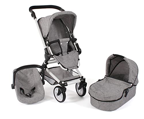 Bayer Chic 2000 Puppenwagen Fides, 3in1 Puppenwagen-Set bestehend aus...