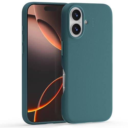 MOFT�y�������c�X�ziPhone 16 Plus �P�[�X MagSafe �Ή� �ی�P�[�X MOVAS? ���U�[�P�[�X ���ϋv MOFT �X�}�z�P�[�X ���͎��� �y�� ���C�����X�[�d�Ή� ���ʊJ���݌v 1.5m�����h�~ �F�򂹂ɂ��� �������{�^�� �����Y