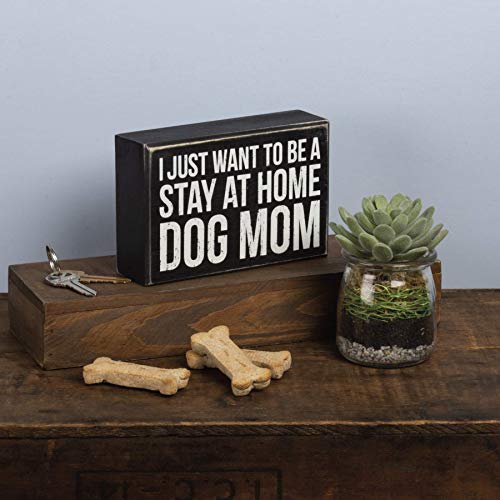 Primitives-by-Kathy-35180-Classic-Box-Sign-Dog-Mom-6-x-4-inch Primitives by Kathy 35180 Classic Box Sign Dog Mom 6 x 4 inch