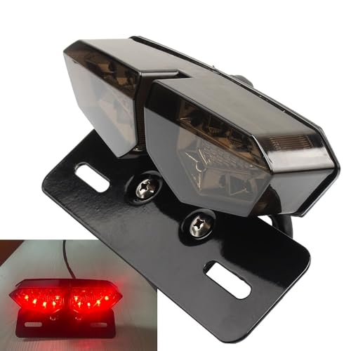 Luz trasera de motocicleta universal roja 2